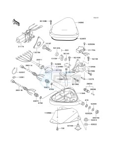 JS 750 B [750 SXI] (B1-B3 B3 CAN ONLY) [750 SXI] drawing CONTROL-- JT750-B1- -