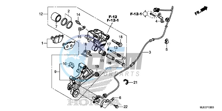 REAR BRAKE CALIPER