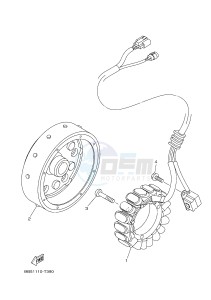 YFM450FWBD YFM45KPXJ KODIAK 450 EPS (BB53) drawing GENERATOR