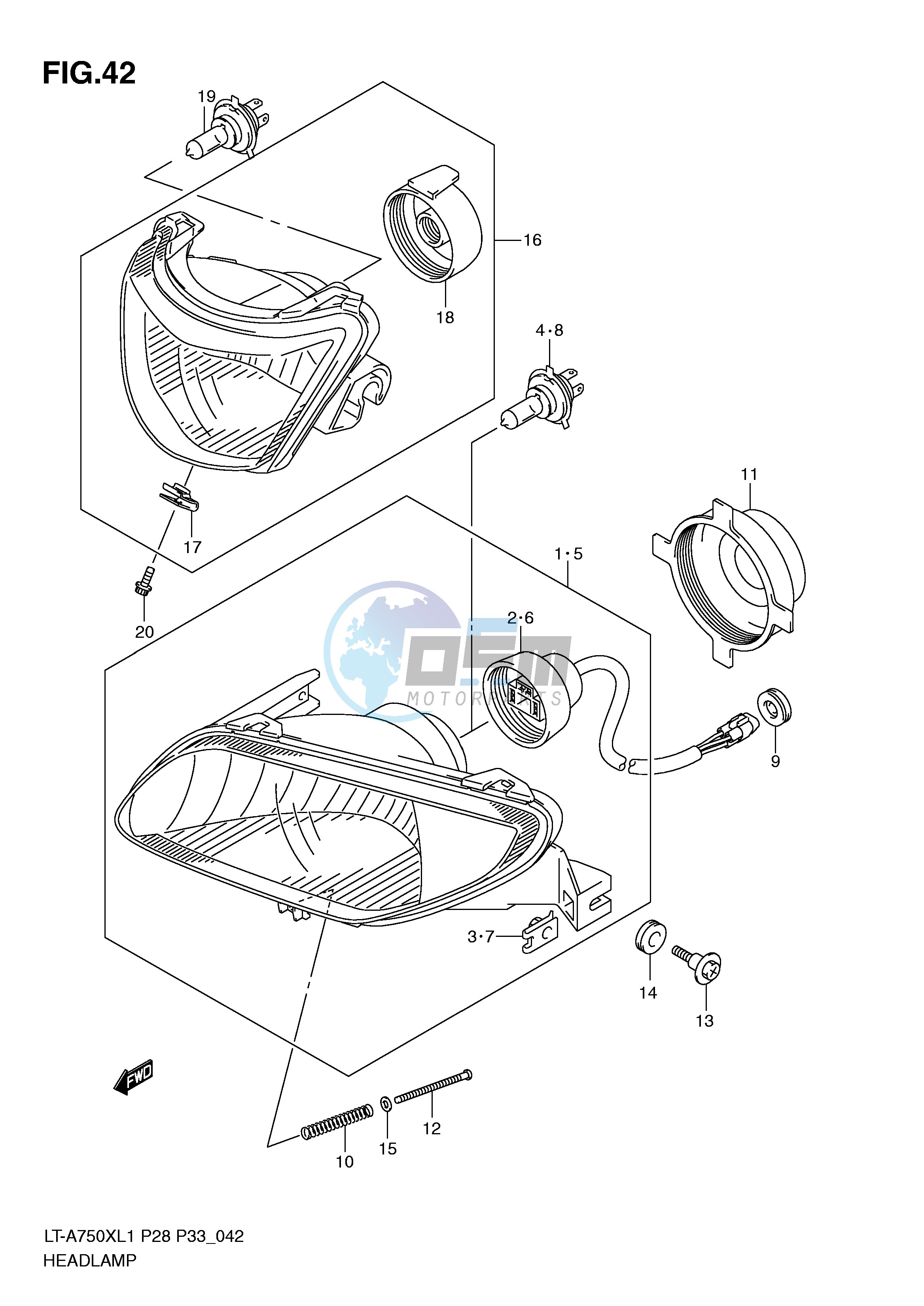 HEADLAMP (LT-A750XZL1 P33)