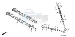 CBR1000RAA Korea - (KO / ABS) drawing CAMSHAFT/VALVE