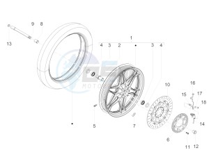 V7 II Stone ABS 750 drawing Front wheel II