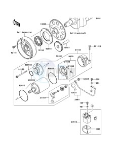 Z1000 ZR1000-A3H FR GB XX (EU ME A(FRICA) drawing Starter Motor