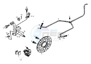 DXR QUAD - 250 cc drawing BRAKE CALIPER-DISC