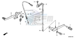 CB1000RAF CB1000R 2ED - (2ED) drawing PEDAL