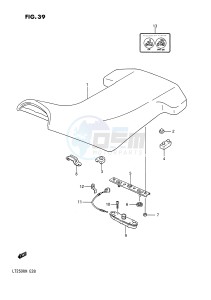 LT250R (E28) drawing SEAT