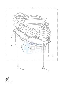 YZF-R6 600 R6 (2CXH) drawing METER