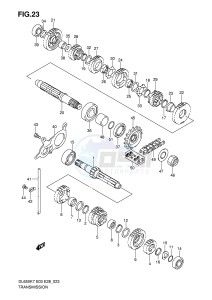 DL650 (E3-E28) V-Strom drawing TRANSMISSION