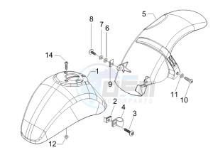 LX 50 2T drawing Wheel housing - Mudguard