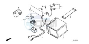 CBR1000RR9 France - (F / CMF MME REP) drawing BATTERY (CBR1000RR)