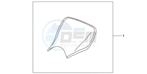 CBR1000RA9 France - (F / ABS CMF REP) drawing E-SEAT