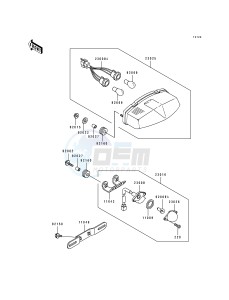 ZX 750 K [NINJA ZX-7R] (K1-K2) [NINJA ZX-7R] drawing TAIL LAMP