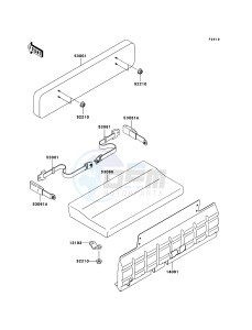 MULE 3010 DIESEL 4x4 KAF950D8F EU drawing Seat