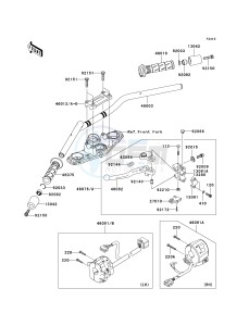 EX 650 A [NINJA 650R] (A6F-A8F) A8F drawing HANDLEBAR