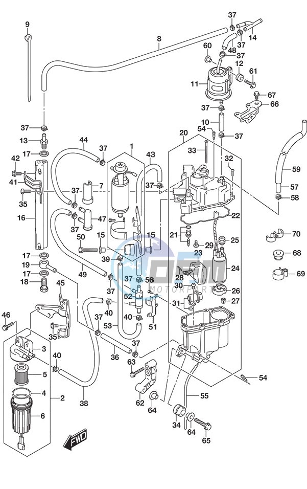 Fuel Pump/Fuel Vapor Separator SS Model