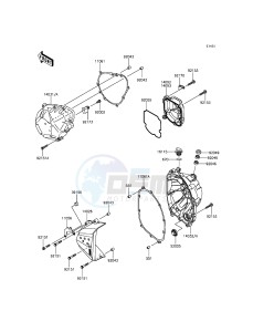 Z800 ABS ZR800DDS UF (UK FA) XX (EU ME A(FRICA) drawing Engine Cover(s)