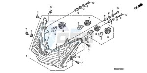 ST1300A9 ED / ABS MME drawing REAR COMBINATION LIGHT