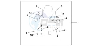 PES125R9 UK - (E / MKH STC) drawing WINDSHIELD