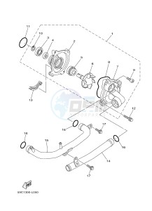 XP500A T-MAX 530 (59CT) drawing WATER PUMP