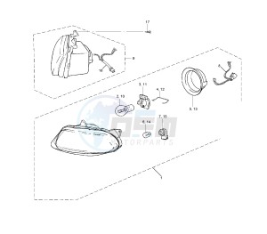 TZR 50 drawing HEADLIGHT