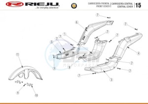 HOBBY-BYE-BIKE-25-KM-H-EURO4-HOLLAND-GREY drawing CENTRAL COVERS - FRONT COVERS