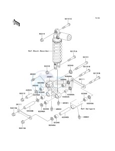 ZX 1200 A [NINJA ZX-12R] (A1) [NINJA ZX-12R] drawing REAR SUSPENSION