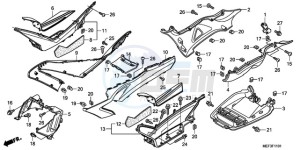 FJS400D9 F / CMF 2F drawing FLOOR STEP/UNDER COVER (F JS400D9/FJS400A)