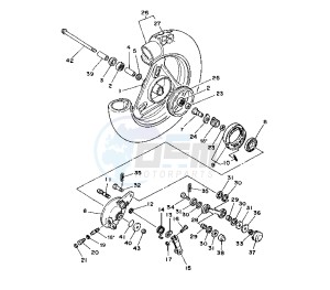 CT S 50 drawing FRONT WHEEL