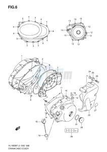 VL1500 BT drawing CRANKCASE COVER