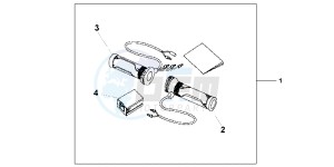 VFR1200XC drawing GRIP HEATER(12A T