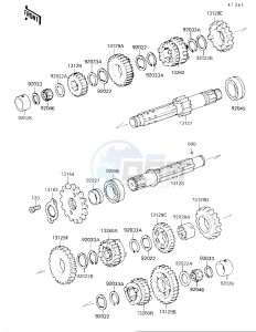 EX 250 F [NINJA 250R] (F2-F4) [NINJA 250R] drawing TRANSMISSION