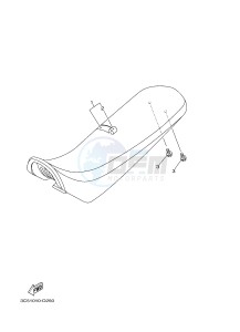 XT250 XT250G (1YBK) drawing SEAT