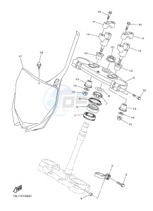 YZ450FX (B912 B913 B914 B914 B915) drawing STEERING