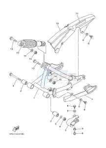 TT-R50E TT-R50 (2CJP) drawing REAR ARM & SUSPENSION