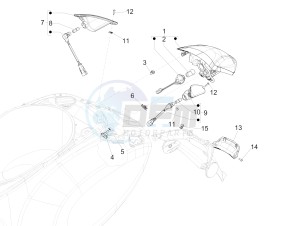 Sprint 50 4T 2V 25 kmh (EMEA) drawing Rear headlamps - Turn signal lamps