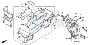 CB1300S9 Australia - (U / BCT MME TWO TY2) drawing REAR FENDER (CB1300/CB130 0S)