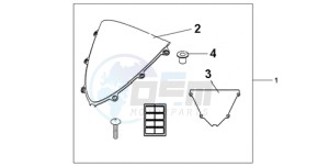 CBR1000RA9 U / ABS drawing HIGH WIND SCREEN