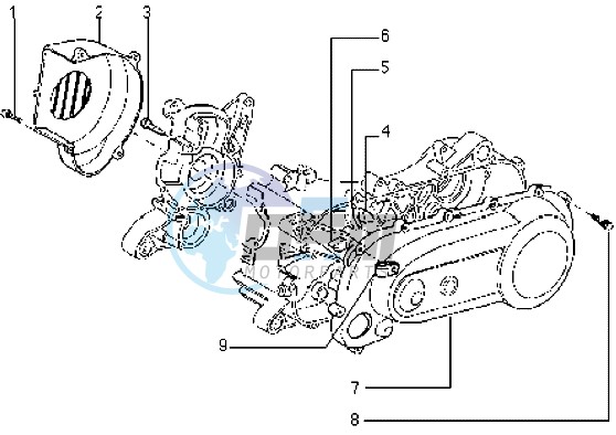 Clutch cover-scrool cover