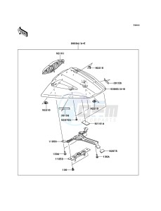 NINJA_ZX-10R ZX1000JBF FR GB XX (EU ME A(FRICA) drawing Accessory(Single Seat Cover)