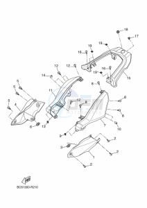 TRACER 700 MTT690-A (B0K2) drawing SIDE COVER