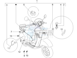 LXV 50 2T CH drawing Main cable harness