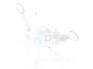 GTS 300 SUPER HPE 4T 4V IE ABS E4 (NAFTA) drawing Driving mirror/s