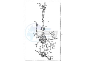 GPR NUDE - 125 cc drawing CARBURETOR