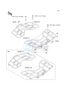 KVF 650 D ([BRUTE FORCE 650 4X4] (D6F-D9F) D8F drawing CARRIER-- S- -