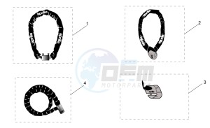 Scarabeo 125-150-200 (eng. Rotax) drawing Acc. - Mechanics anti-theft