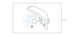 CBR600RR9 UK - (E / MME) drawing CARBON FIBER EXHAUST GUARD