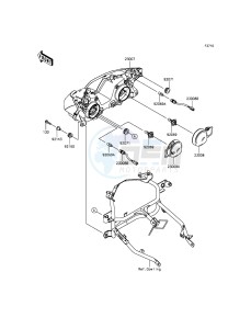 NINJA_300_ABS EX300BFFA XX (EU ME A(FRICA) drawing Headlight(s)