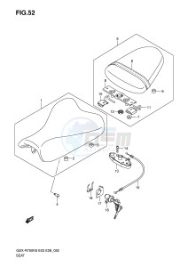 GSX-R750 (E3-E28) drawing SEAT