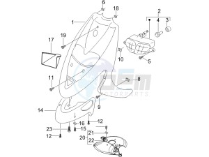 Stalker 50 drawing Front shield