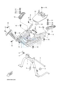 CW50 BW'S (5WWV 5WWV 5WWV) drawing STAND & FOOTREST